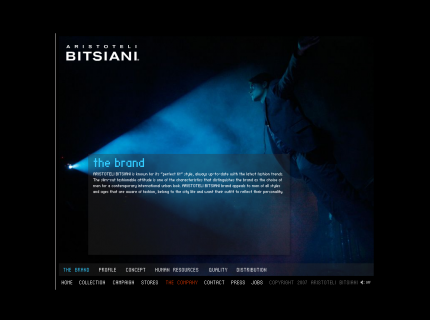Ιστοσελίδα Bitsiani Collection 2007 - Εταιρία (company)